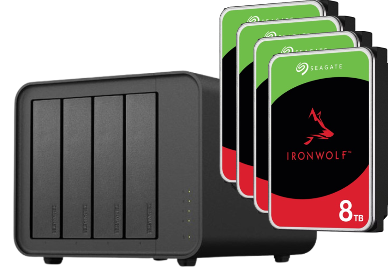 NAS Server und Festplatten